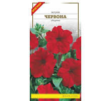 Семена цветов  петуния Красная 0,1г. Флора плюс