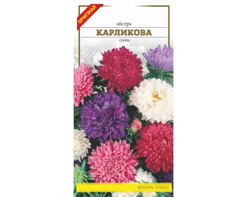 Насіння квітів Астра Карликова суміш 0,2г. Флора плюс
