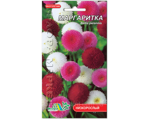 Семена цветов Маргаритка смесь  Флора маркет