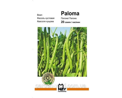 Семена фасоль кустовая Палома , Paloma,  Nunhems