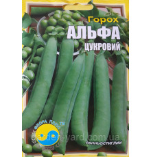 Семена горох сахарный Альфа 20г. Флора плюс
