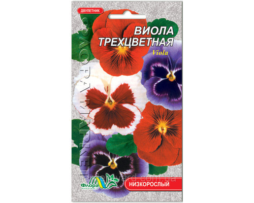 Семена цветов Виола трехцветная 0,05г Флора маркет