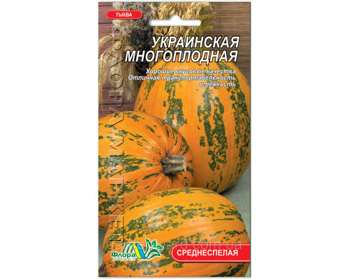 Семена тыква Украинская многоплодная  Флора маркет 3г.