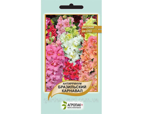 Семена цветов Антирринум Бразильский карнавал  0,1 г.  Агропак плюс