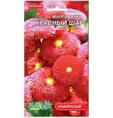 Насіння квітів Маргаритка Червона куля  Флора маркет