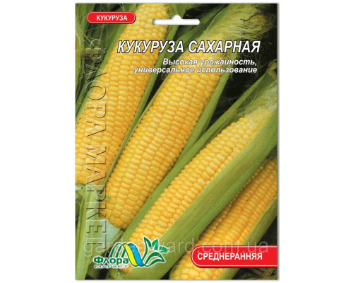 Семена кукуруза Сахарная  Флора маркет 30 г.