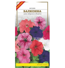 Семена цветов Петуния балконная (смесь) 0,1 г. Флора плюс